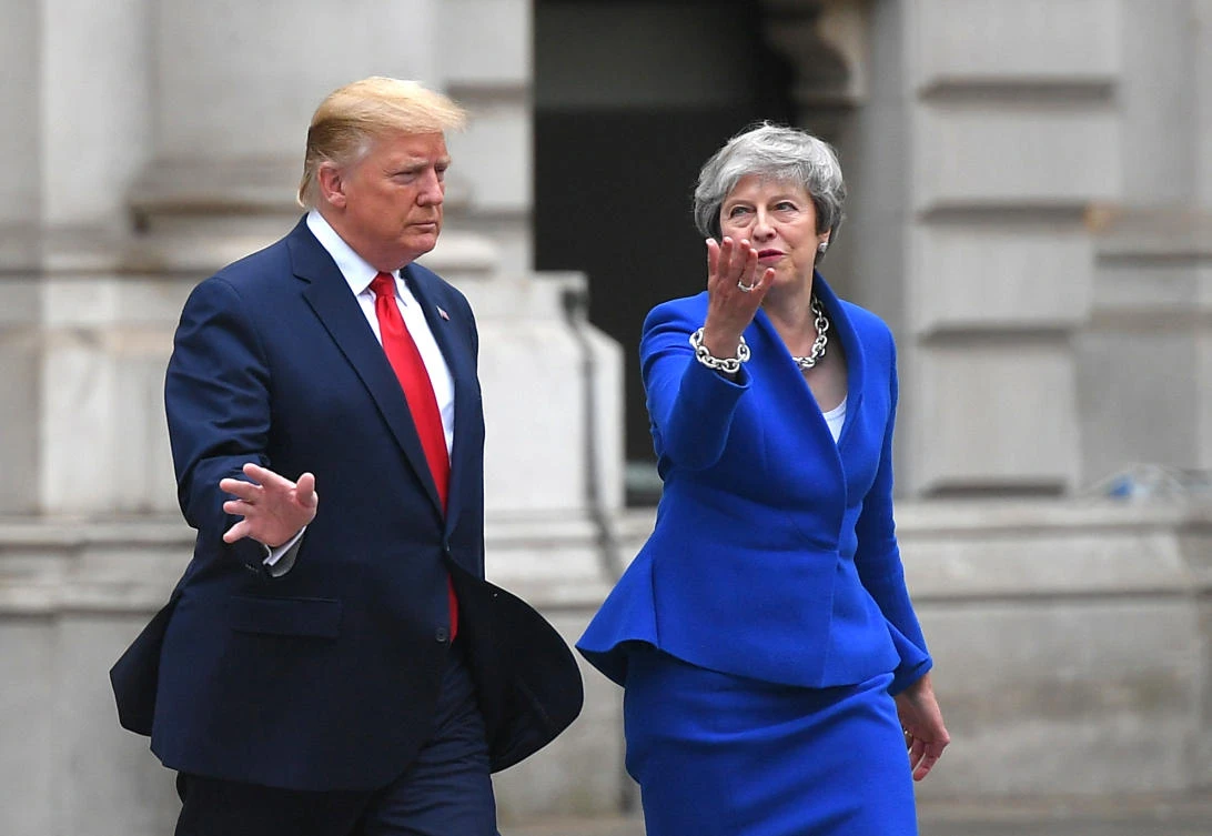 Trump blasts ‘foolish’ UK PM May and her ‘wacky’ envoy over leaked memos