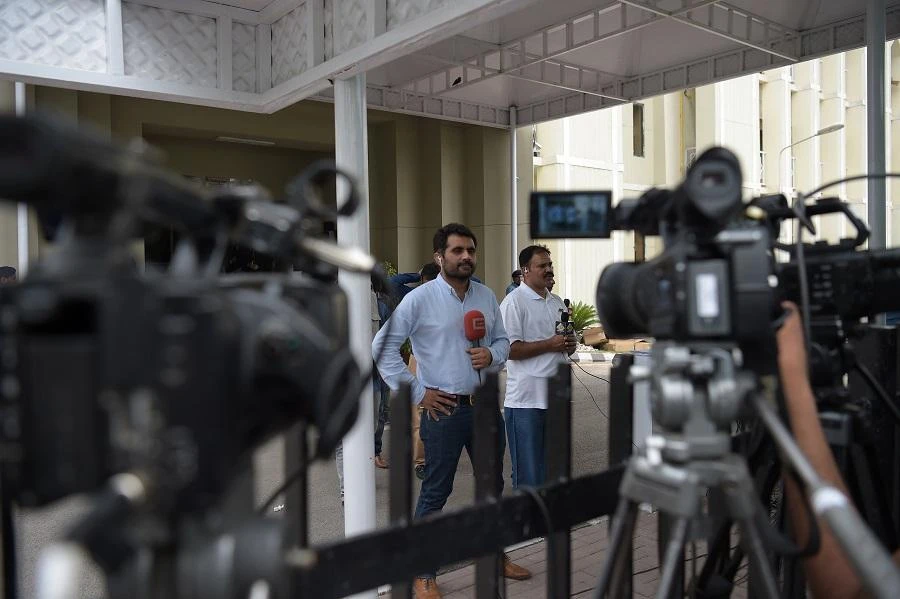 Three TV channels were removed from the country’s airwaves, prompting backlash. (File/AFP)