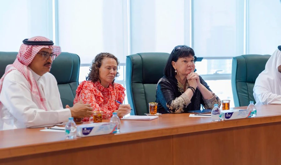 The delegation visited the clients’ services office, the unified translation center and the labor research office. (Photo/Supplied)