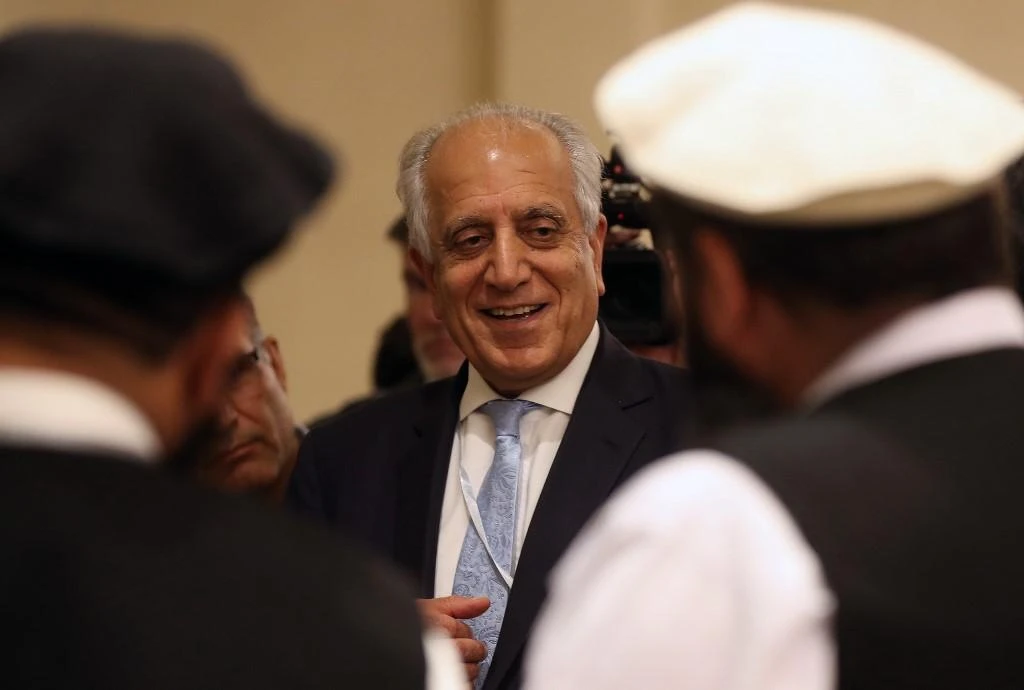 Zalmay Khalilzad, US peace envoy to Afghanistan, said they made “substantive” progress in the latest talks. (File/AFP)