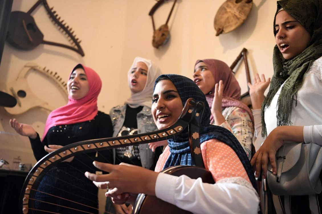 Ancient Pharaonic harp strums along to new tune