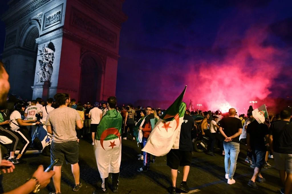 The man was celebrating the win of the Algerian team during the African Cup of Nations. (File/AFP)