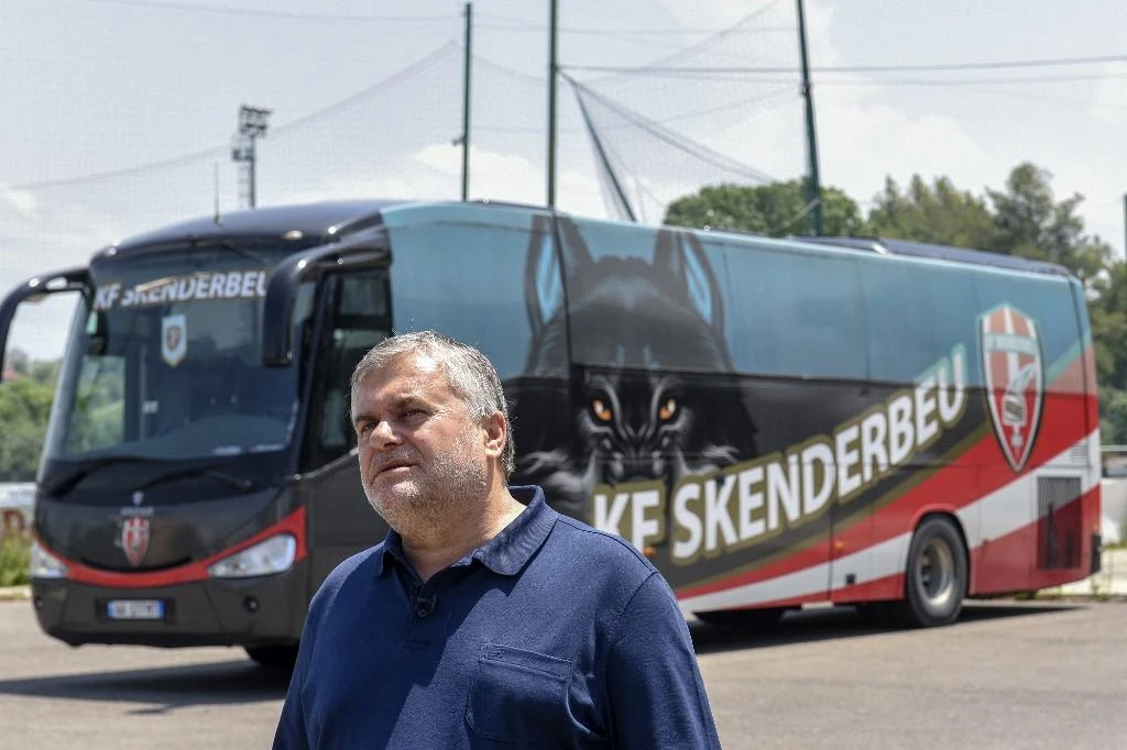 UEFA raised concern about the club’s ties to betting companies, and the influence of club president Ardjan Takaj, above. (AFP)