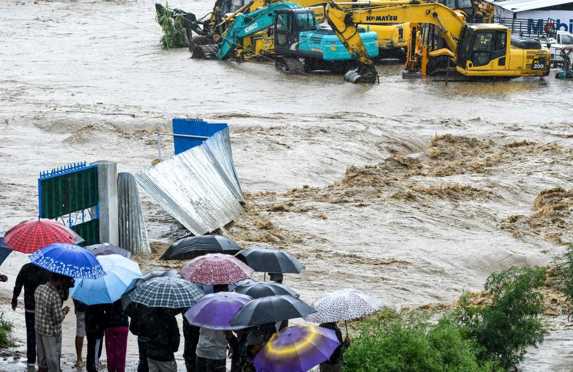 At least 11 people have been killed across Nepal after torrential monsoon rains induced floods and landslides, officials said on July 12. (AFP)