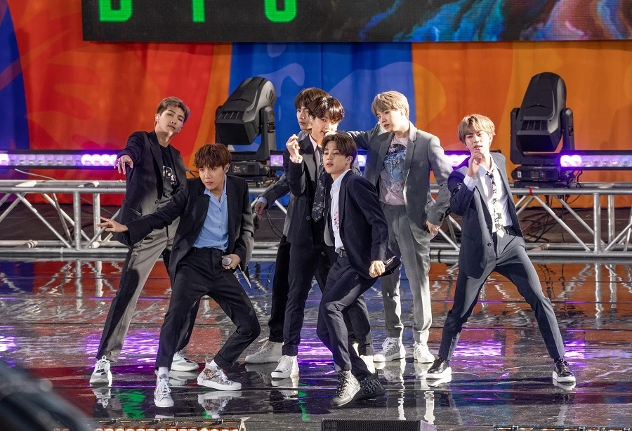BTS made history when they performed at the Grammy Awards. (File/AFP)