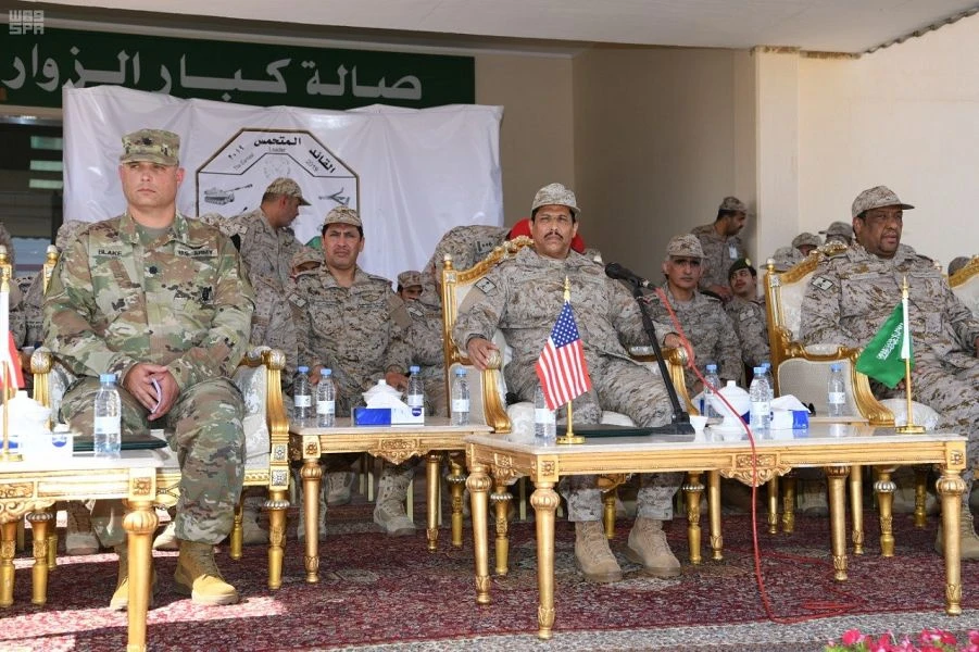 The Commander 2019 drill was launched at the main exercise center at the King Khaled Military City in the Northern Region. (SPA)