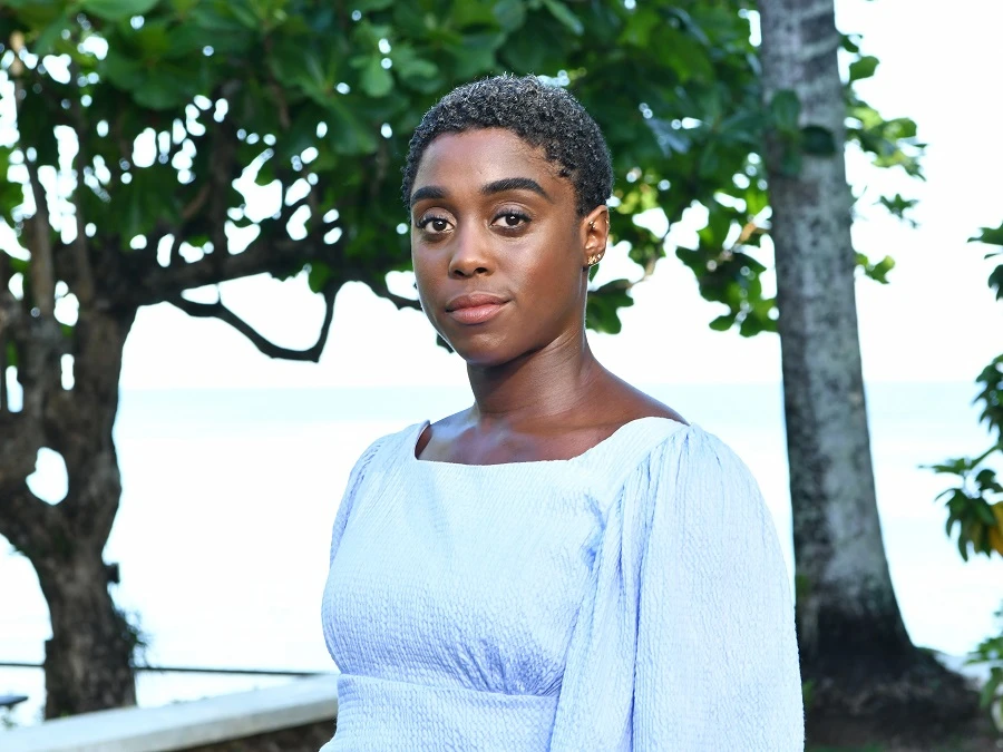 Cast member Lashana Lynch attends the "Bond 25" film launch at Ian Fleming's home "GoldenEye" on April 25, 2019 in Montego Bay, Jamaica. (AFP)