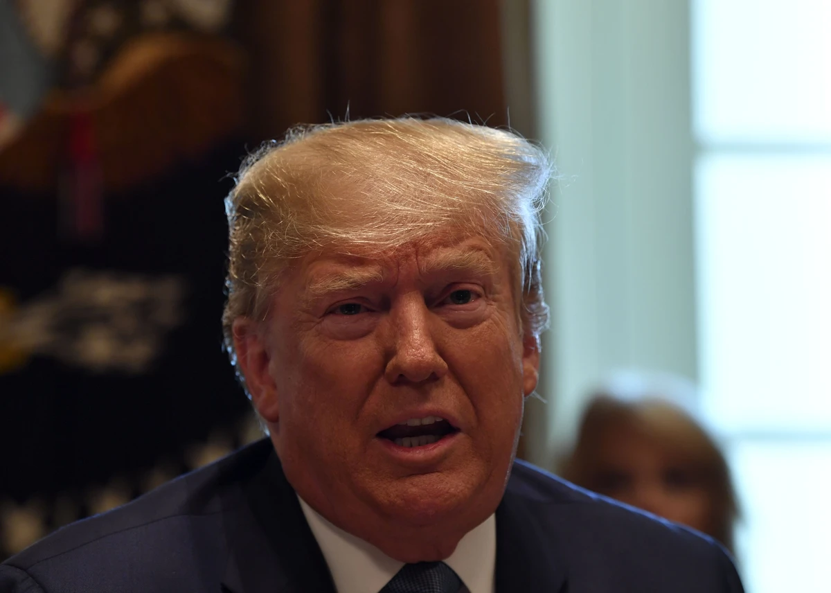 Donald Trump made remarks at a Cabinet meeting in the White House saying progress had been made with Iran, but that the regime should "get