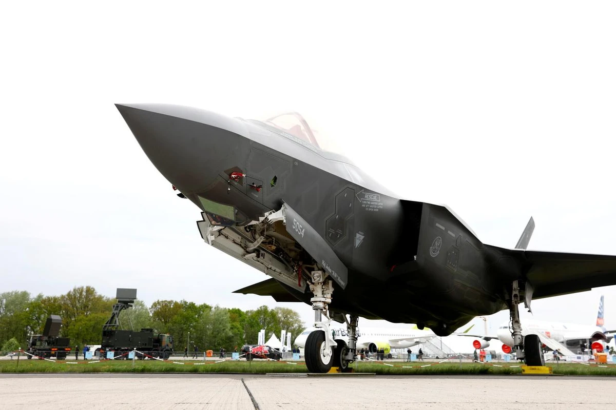 A Lockheed Martin F-35 aircraft is seen at the ILA Air Show in Berlin, Germany, April 25, 2018. (Reuters)