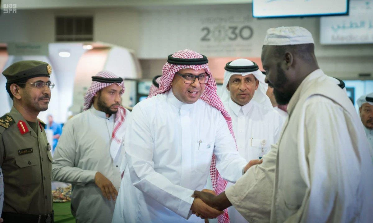 Saudi Arabia welcomes the first group of Sudanese Hajj pilgrims to arrive in the Kingdom by sea. (SPA)