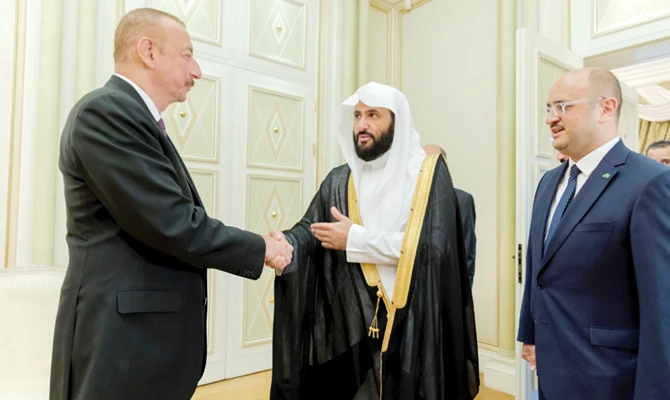 Azerbaijan’s president receives Saudi justice minister