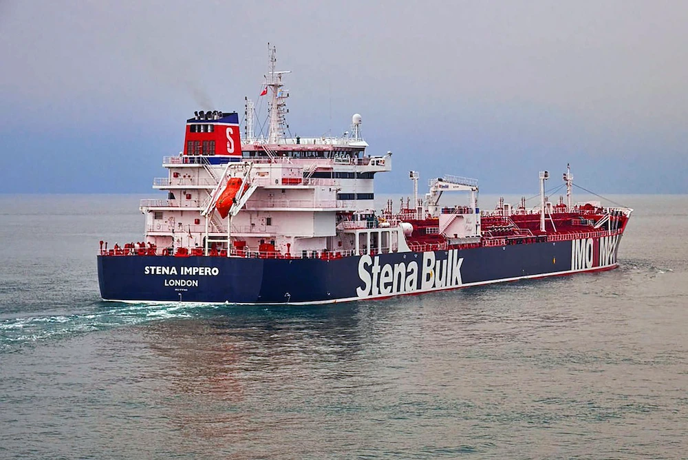 Iran’s Revolutionary Guard Corps announced on Friday they had seized a British tanker — the Stena Impero — in the strategic Strait of Hormuz for breaking ‘international maritime rules.’ (AP/Stena Bulk)