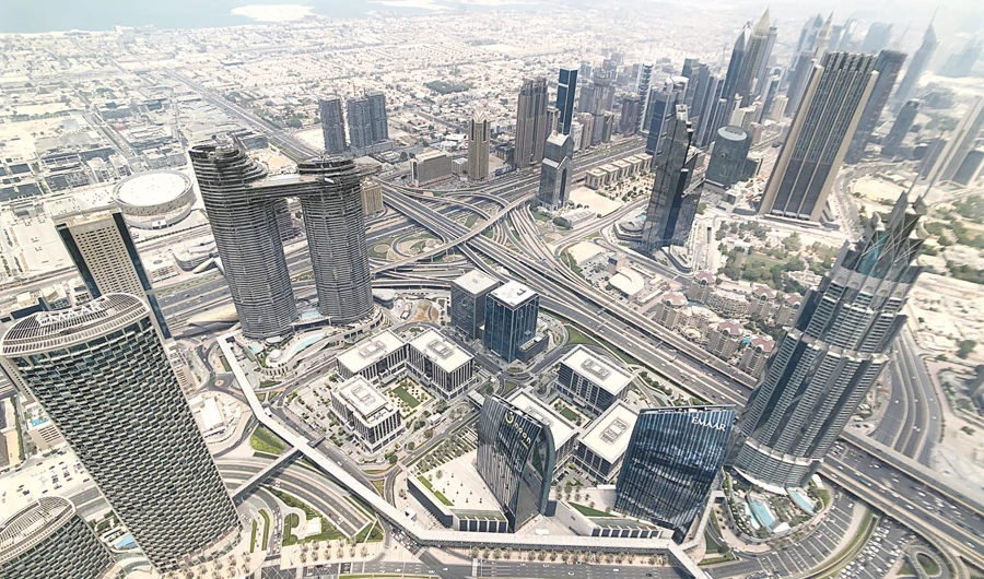 A view of Dubai from the Burj Khalifa. (Reuters)