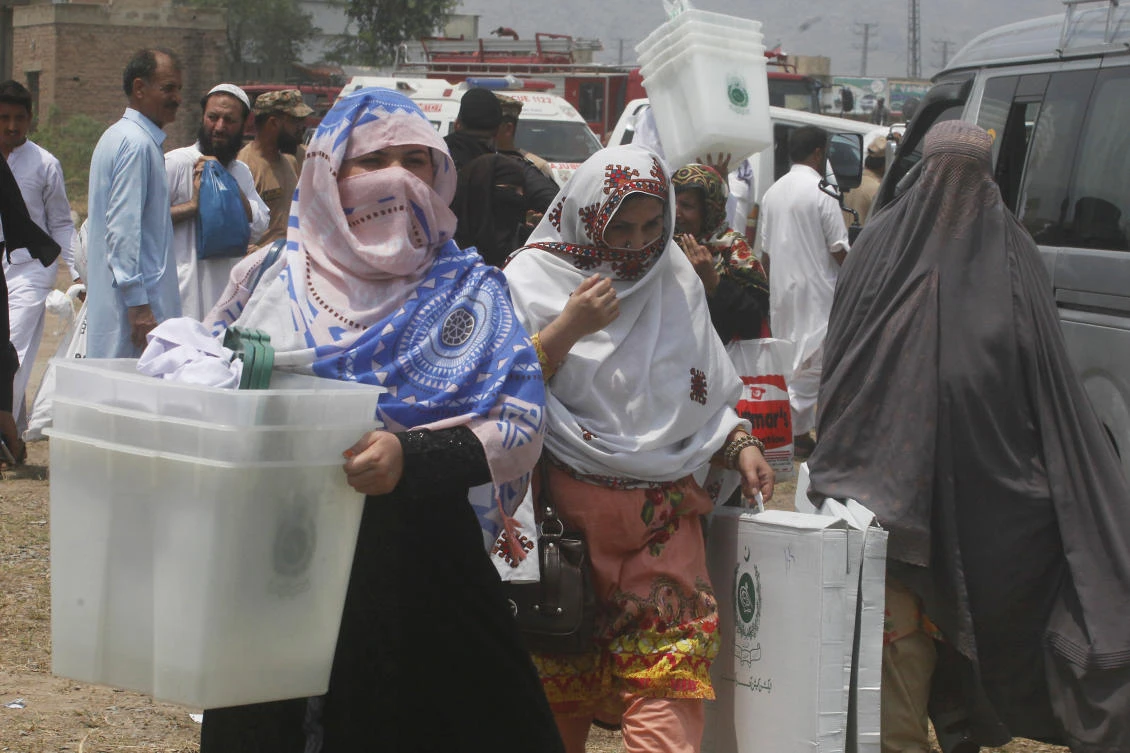 The seven tribal districts were merged last year into the northwestern Khyber Pakhtunkhwa province. (AP)