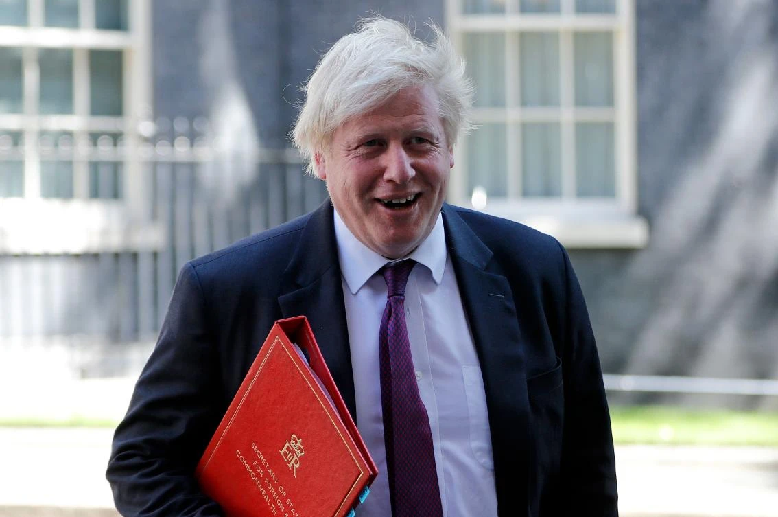 Britain's then-Foreign Secretary Boris Johnson leaves 10 Downing Street in central London after attending the weekly cabinet meeting on June 26, 2018. (AFP/Tolga Akmen)