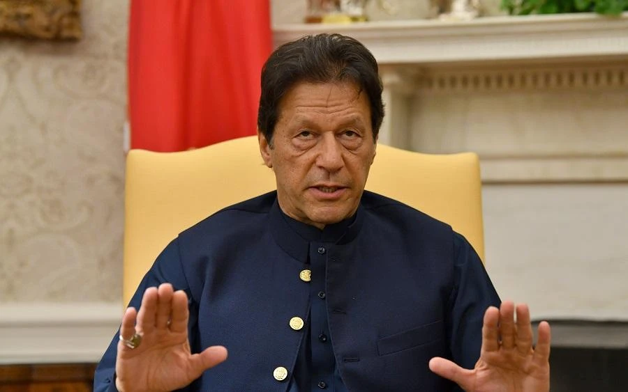 Pakistan’s Prime Minister Imran Khan was visiting the US for his first official trip. (File/AFP)