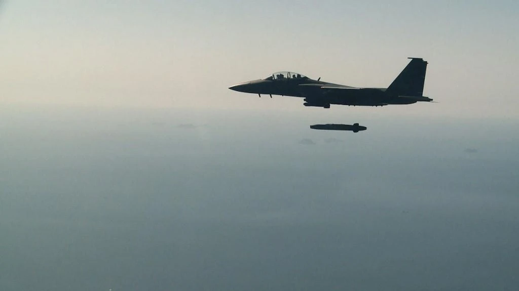 South Korean Air Force deployed several F-15k and F-16k jets. (File/AFP)