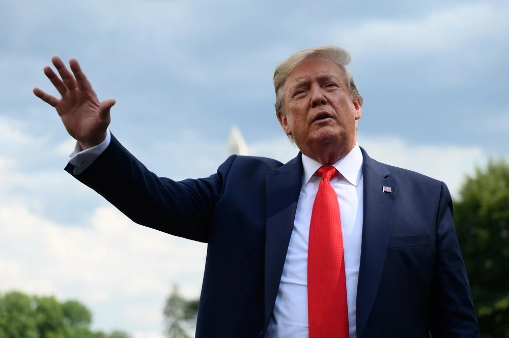 The US president also pointed to Iran in justifying blocking the resolutions. (File/AFP)