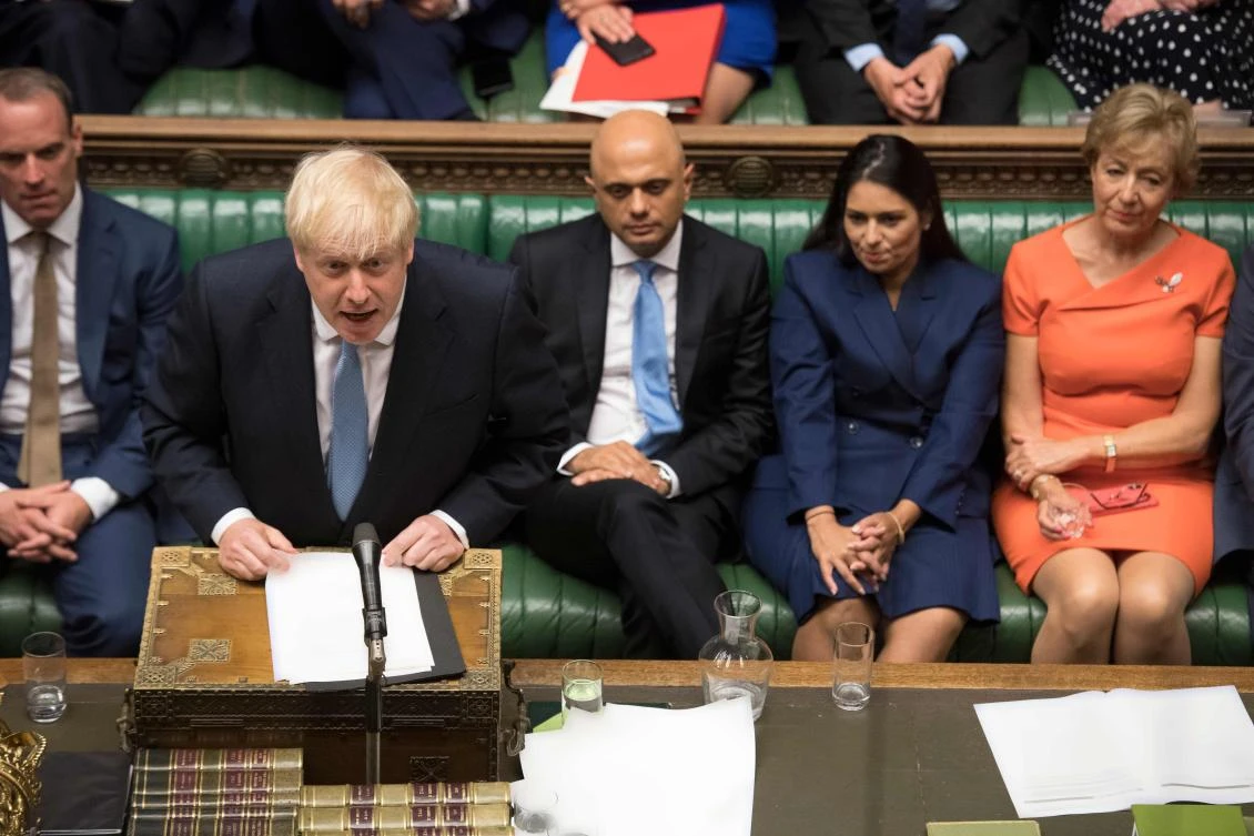 UK PM Johnson uses first address to attack Corbyn over Iran links, urges EU to renegotiate Brexit deal