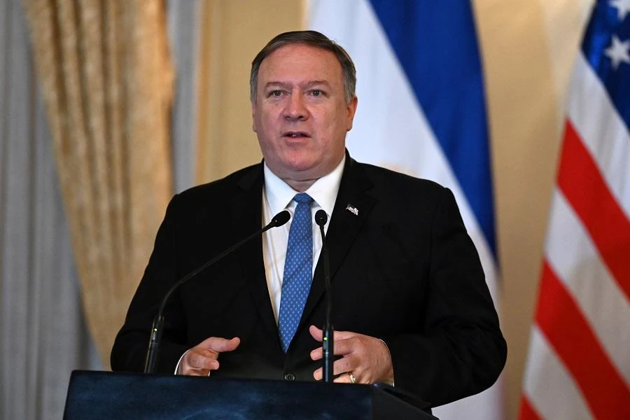 Pompeo said in an interview with Bloomberg TV: “Sure. If that’s the call, I’d happily go there... I would welcome the chance to speak directly to the Iranian people.” (File/AFP)