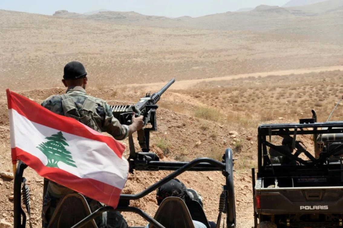 Lebanese Army soldiers ride on their military vehicles in Ras Baalbek, Lebanon August 28, 2017. (Reuters)