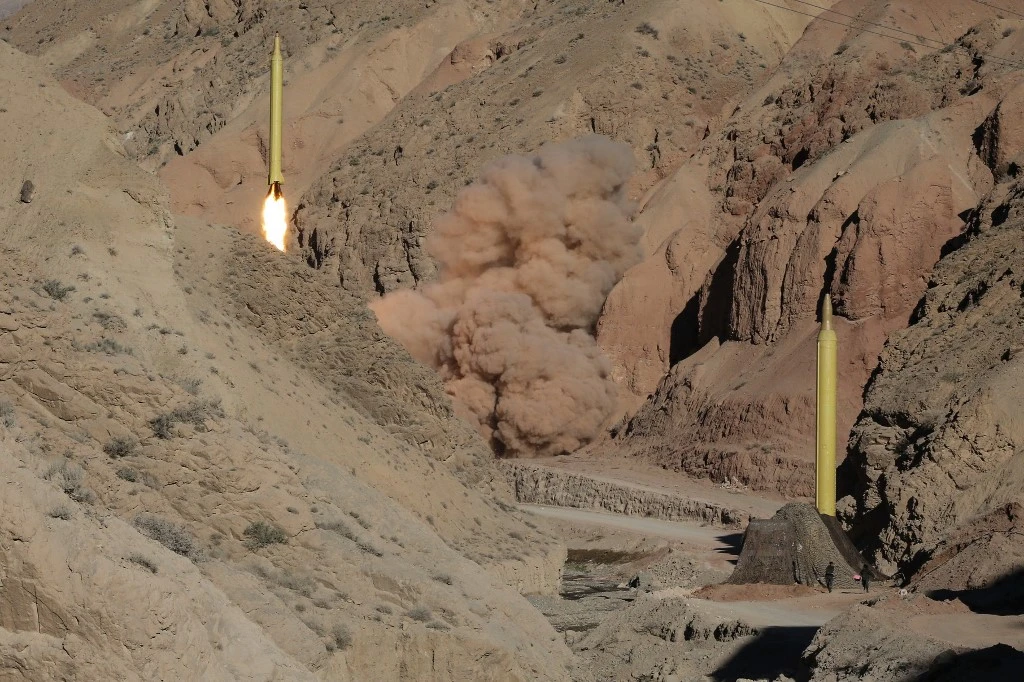 Iran test-launched a medium-range ballistic missile inside its borders, US officials said Friday. (File/ AFP)