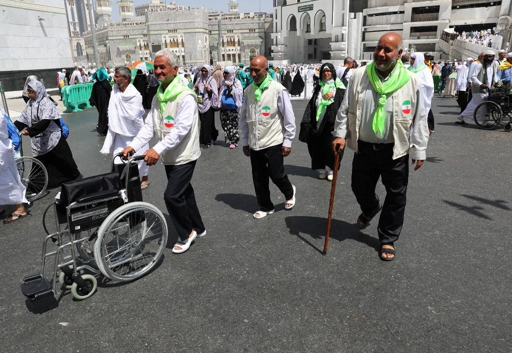 Around 88,000 Iranian pilgrims have arrived in Saudi Arabia to perform this year’s Hajj, the head of the office for Iranian pilgrims’ affairs Nasser Jaber Hweizawi said. (File/AFP)