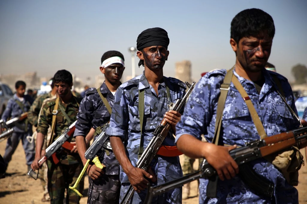 The report said Houthis set up 124 secret prisons in the capital Sanaa. (File/AFP)