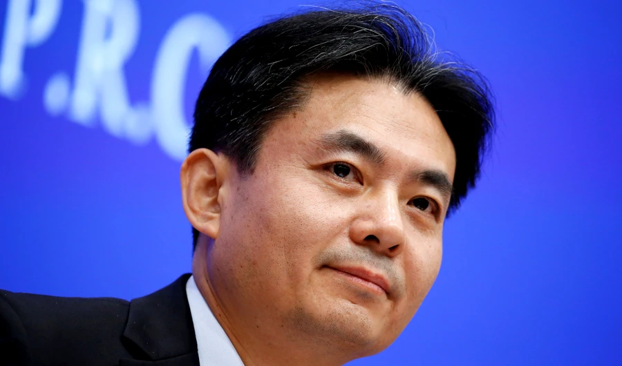 Yang Guang of the Hong Kong and Macau Affairs Office of the State Council speaks during a news conference in Beijing, China July 29, 2019. (Reuters)