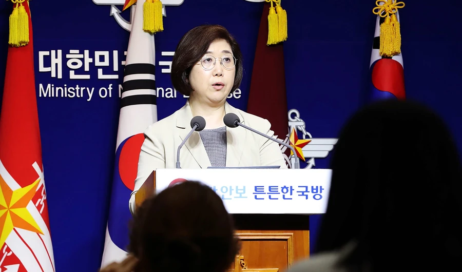 South Korea's Defense Ministry spokeswoman Choi Hyun-soo. (AFP)