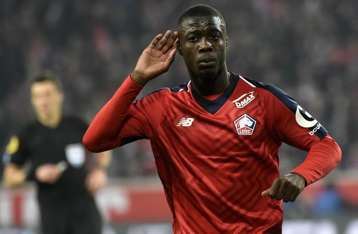 Arsenal announced the signing of winger Nicolas Pepe from French side Lille on August 1, 2019 for a club-record fee reported to be 80 million euros. (AFP)