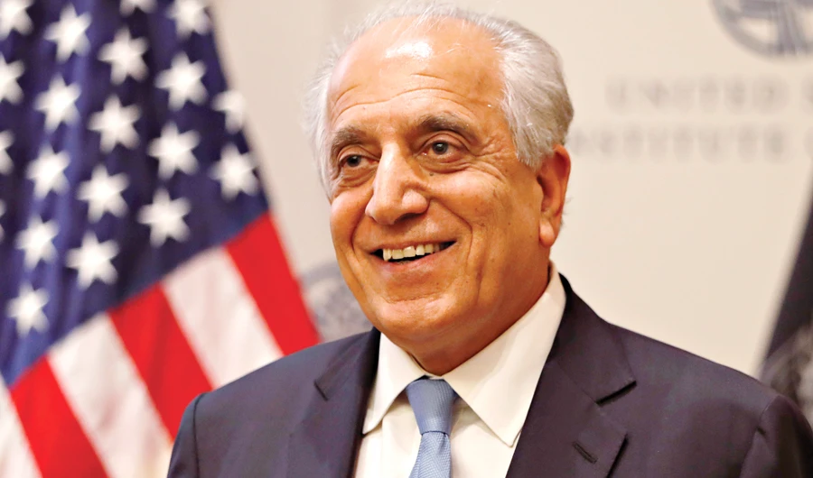In this file photo, Special Representative for Afghanistan Reconciliation Zalmay Khalilzad at the US Institute of Peace, in Washington. (AP)
