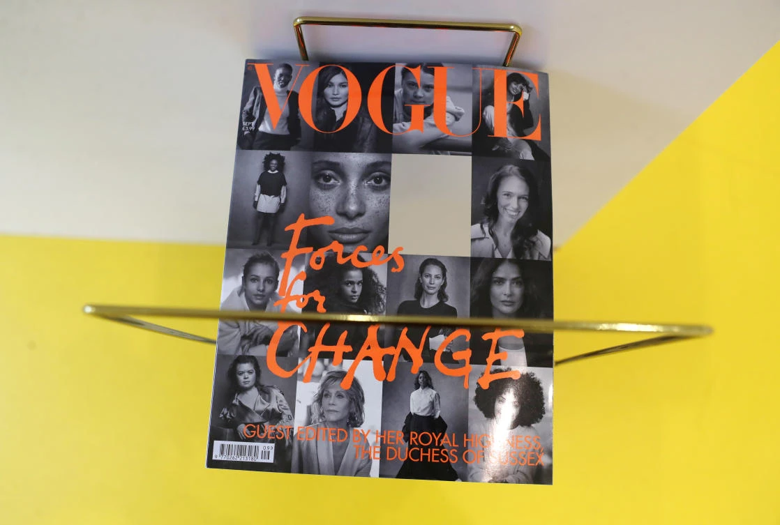 Readers line up for copy of British Vogue edited by UK’s Duchess Meghan