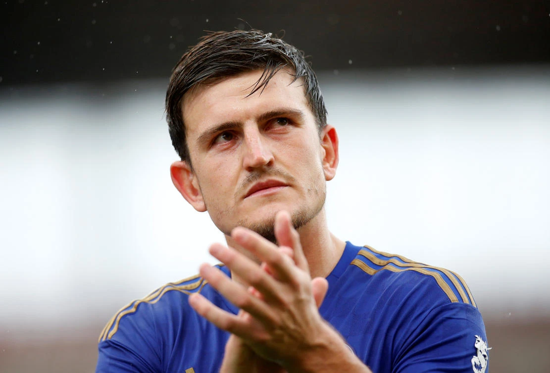 Leicester City's Harry Maguire applauds fans after a pre-season match for Leicester City against Stoke City. (Action Images via Reuters)