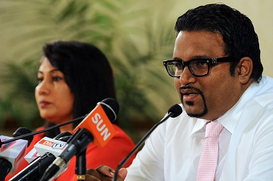 Then-Minister of Tourism Ahmed Adeeb at a press conference. (File/AFP)
