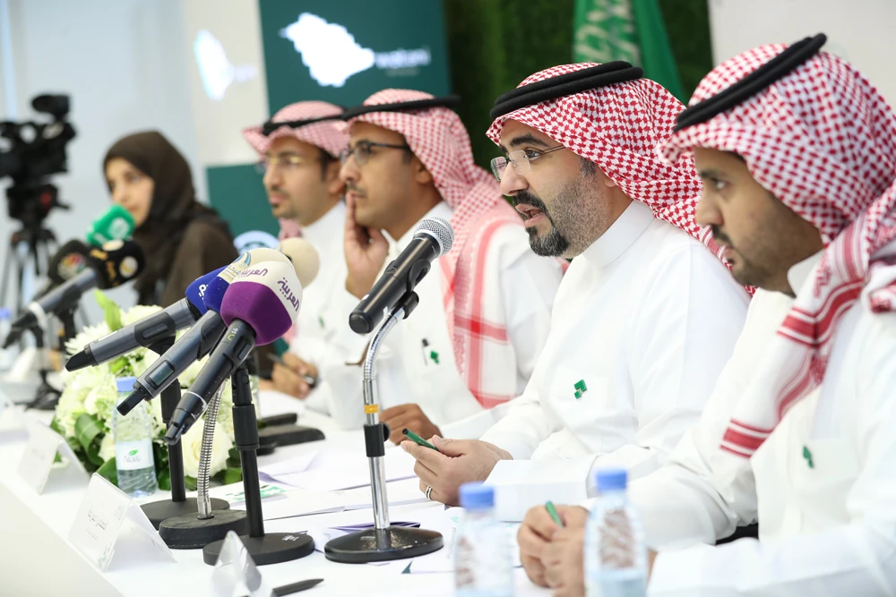 ADAA officials during a press conference in Riyadh. (Supplied photo)