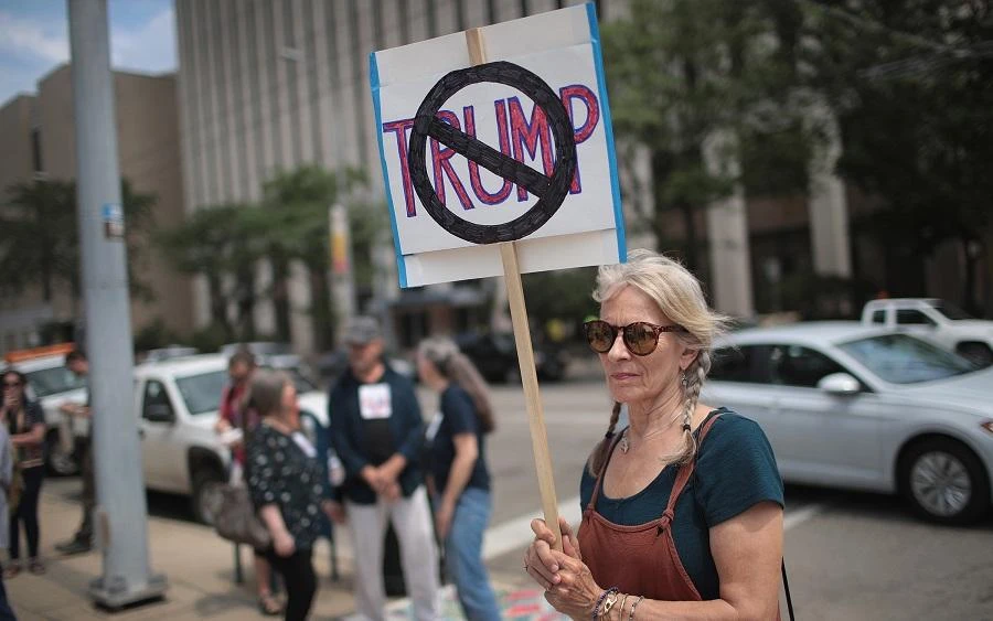 Donald Trump has been infuriated by accusations that his administration is deliberately dividing the US. (File/AFP)