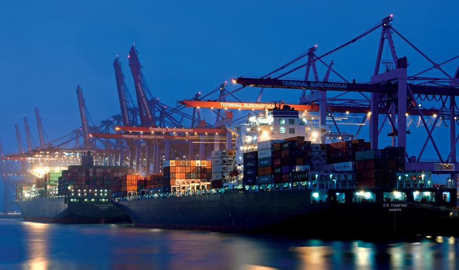 German exports slowed in the first half of the year, adding to European economic jitters. (Reuters)