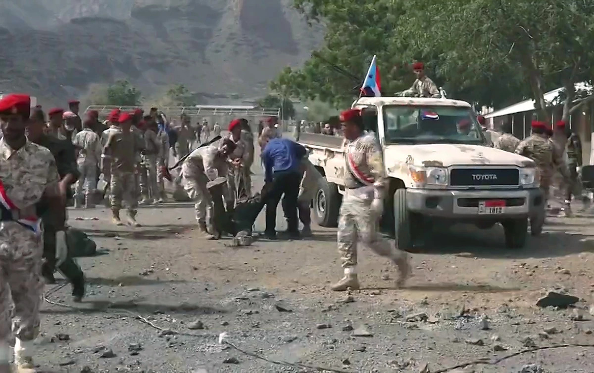 Houthi drone targeting Khamis Mushait in Saudi Arabia, was intercepted on Saturday. (File/AFP)