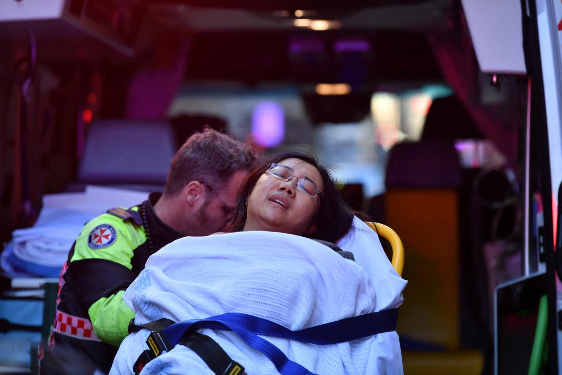 Authorities said the woman was in a stable condition. (AFP)