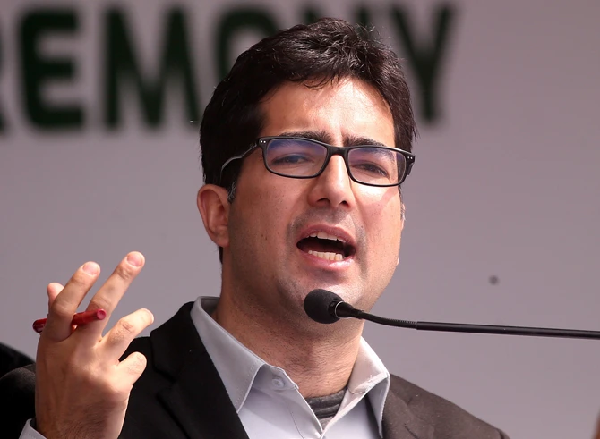 Shah Faesal, president of the Jammu and Kashmir People’s Movement, was detained in New Delhi as he was about to fly to Turkey. (Reuters)