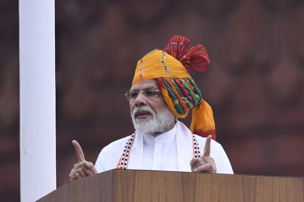 Modi said that Jammu-Kashmir and Ladakh will be an inspiration for “India’s growth.” (File/AFP)