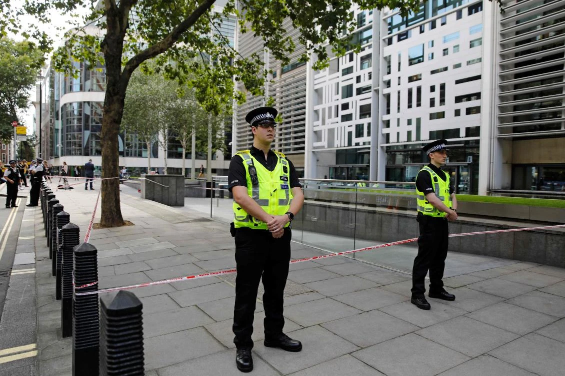 Man hospitalized after being stabbed outside UK Home Office in London