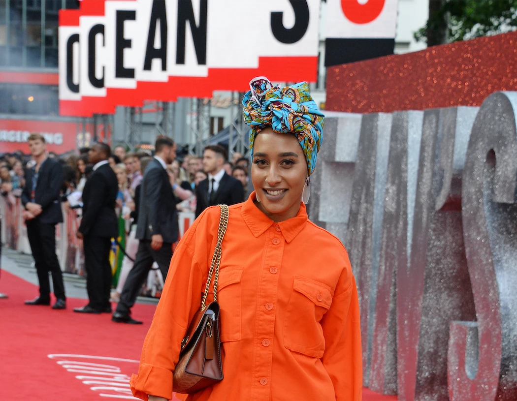 Mariah Idrissi on the red carpet at a film premiere in London. (Getty Images)