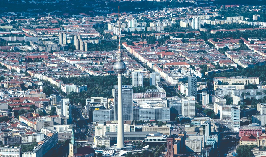 A picture taken on June 28, 2019 shows a view of the landmark TV tower and