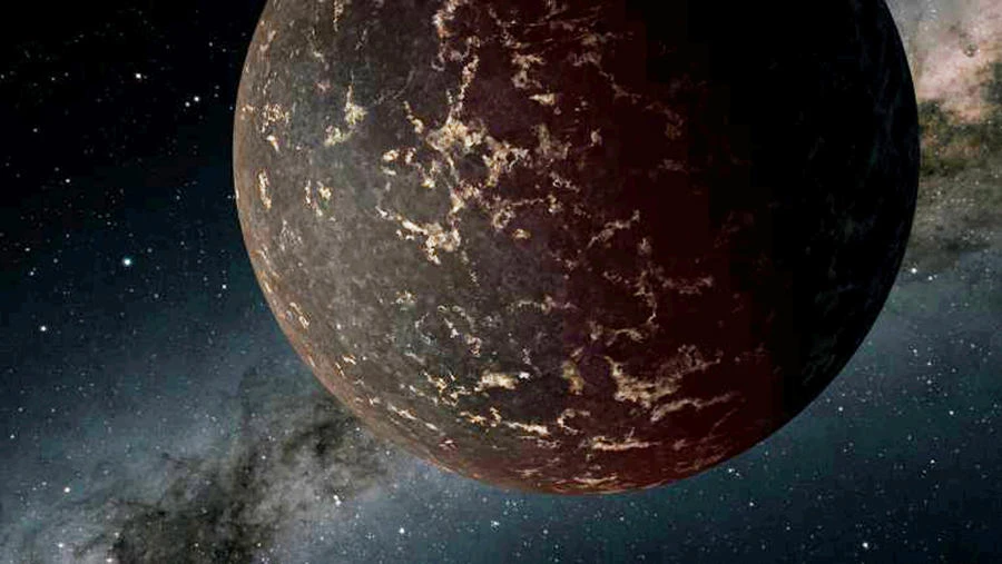 An artist's conception of an exoplanet beyond our own solar system known to astronomers as LHS 3844b, which lies about 48.6 light years from Earth is shown in this handout photo obtained August 19, 2019. (NASA-JPL/Handout via REUTERS)