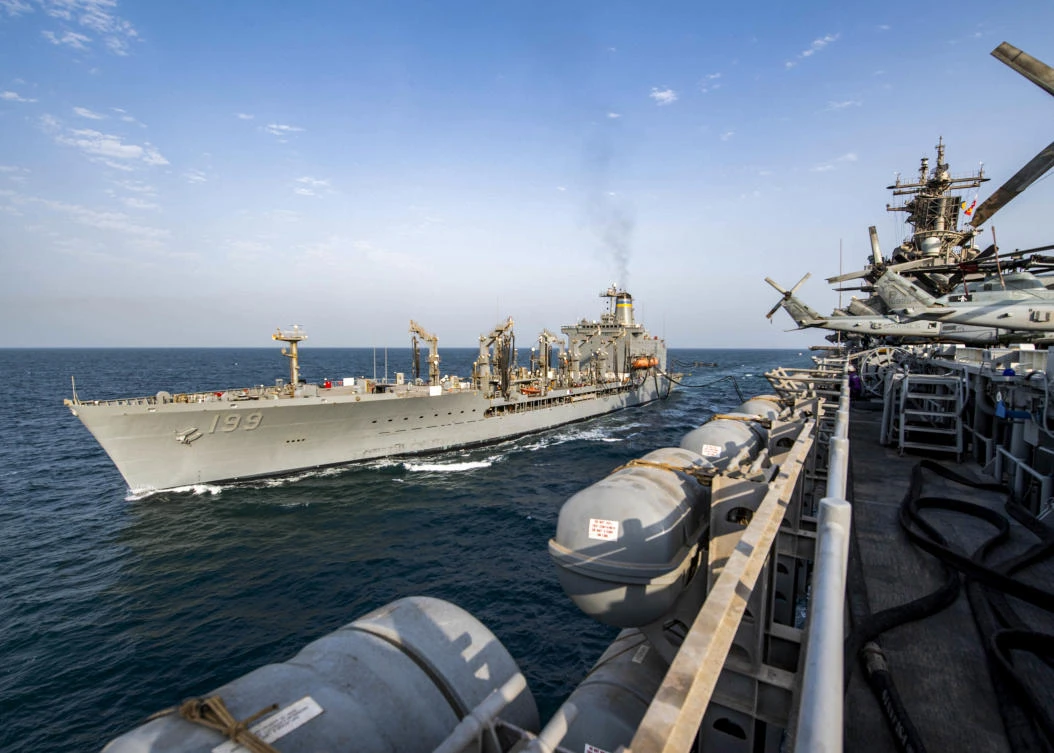 Australia is going to provide ‘modest, time limited’ support to the US-led operation ensuring the protection of international shipping in the Strait of Hormuz (File/John Luke McGovern/Navy Office of Information/AFP)