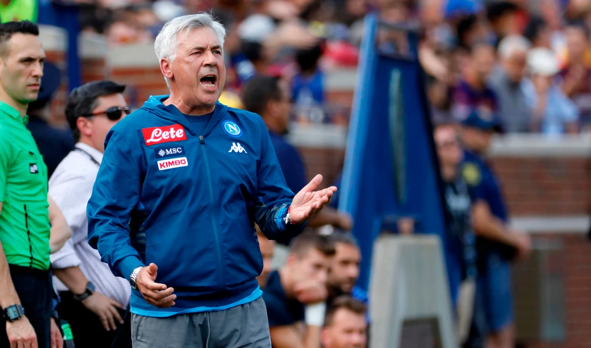 Napoli coach Carlo Ancelotti. (AFP)