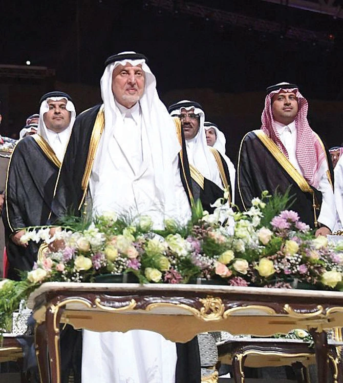 Makkah Governor Prince Khaled Al-Faisal at the opening of the Souk Okaz. (SPA)
