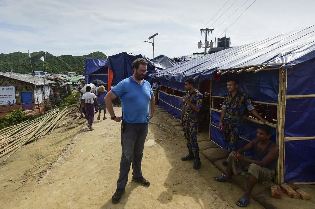 Bangladeshi officials said they waited for a whole hour at the Teknaf refugee camp for Rohingya refugees to hop on buses heading to Myanmar. (File/AFP)